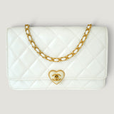 CHANEL HEART CC LOCK WALLET ON CHAIN