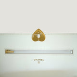 CHANEL HEART CC LOCK WALLET ON CHAIN