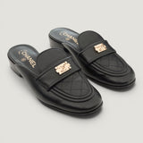 CHANEL BOY MULES