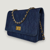 CHANEL WALLET ON CHAIN | DENIM