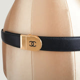 CHANEL REVERSABLE BELT | BLACK & BROWN