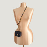 CHANEL CHAIN BELT | MICRO BAG | NAVY BLUE