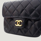 CHANEL CHAIN BELT | MICRO BAG | NAVY BLUE