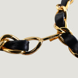 CHANEL CHAIN BELT | MICRO BAG | NAVY BLUE
