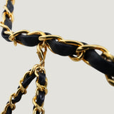 CHANEL CHAIN BELT | MICRO BAG | NAVY BLUE