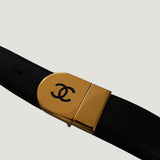 CHANEL REVERSABLE BELT | BLACK & BROWN