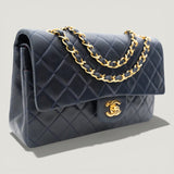 CHANEL CLASSIC MEDIUM BAG | NAVY BLUE