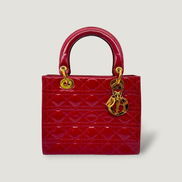 LADY DIOR BAG | RED PATENT – la boutique PARIS