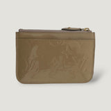 LOUIS VUITTON KEY POUCH | MONOGRAM PATENT BEIGE