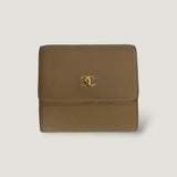 CHANEL WALLET BIFOLD BEIGE