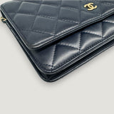 CHANEL WALLET ON CHAIN BAG | NAVY BLUE