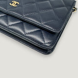 CHANEL WALLET ON CHAIN BAG | NAVY BLUE