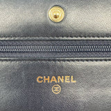 CHANEL WALLET ON CHAIN BAG | NAVY BLUE